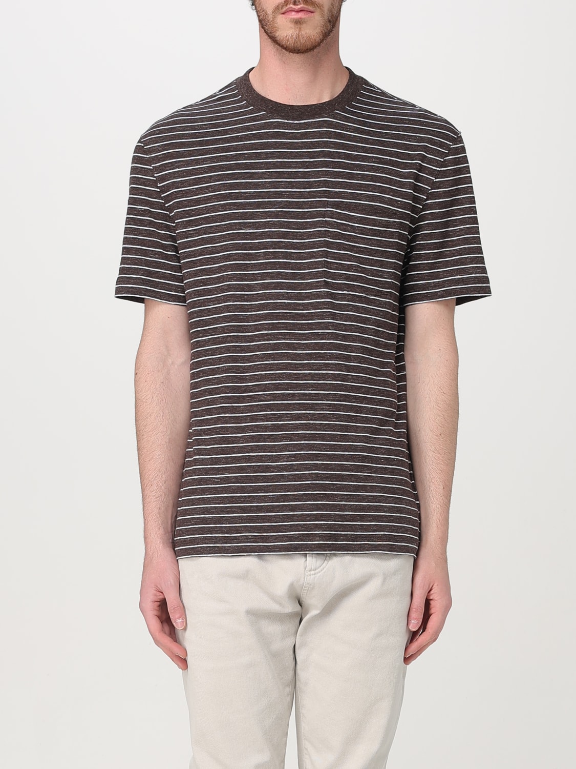 Tシャツ・カットソー BRUNELLO CUCINELLI Men T-shirt Dark MW8601376 C002 BRUNELLO CUCINELLI: T-shirt men - Dark | Brunello Cucinelli