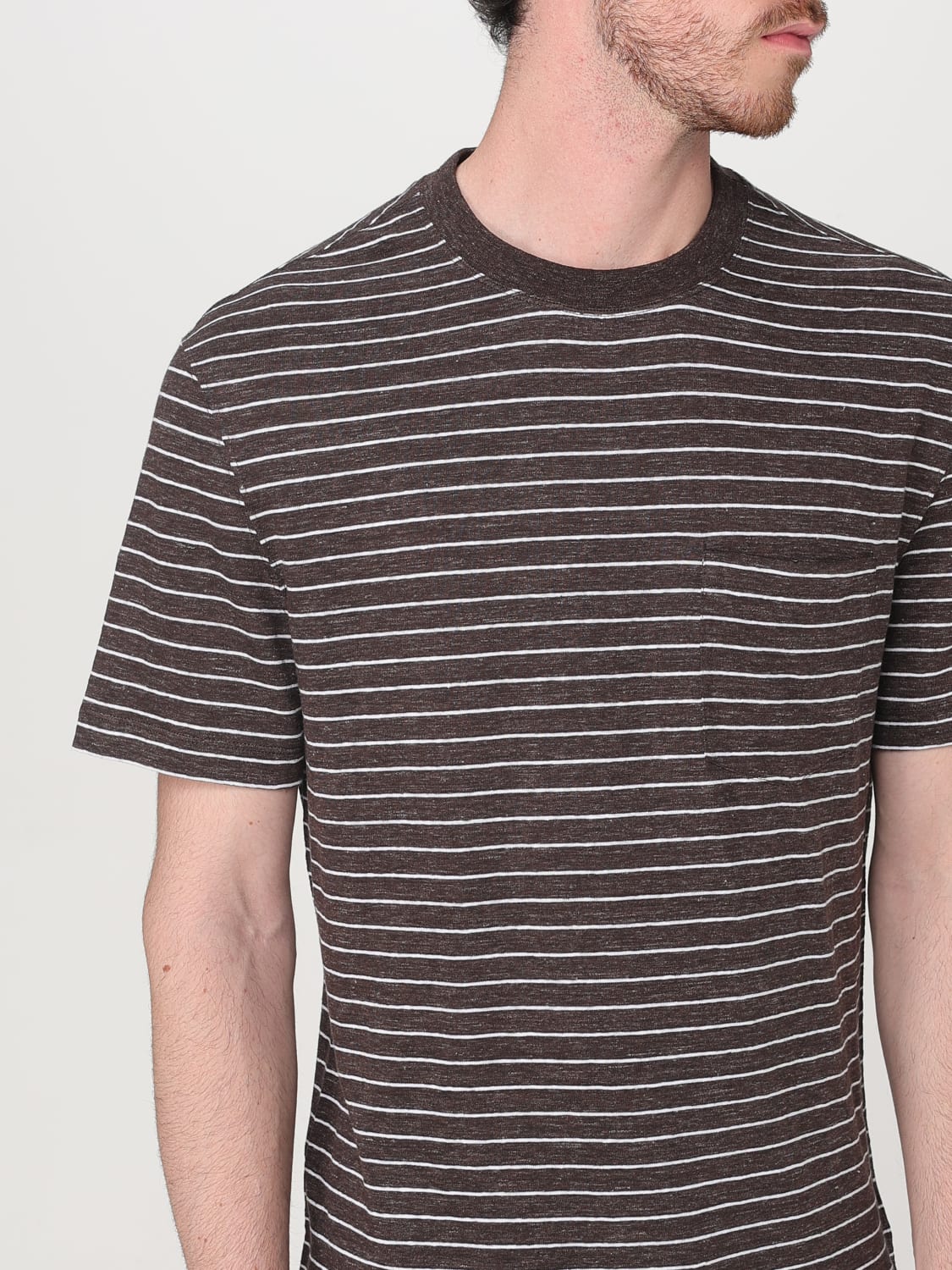 Tシャツ・カットソー BRUNELLO CUCINELLI Men T-shirt Dark MW8601376 C002 BRUNELLO CUCINELLI: T-shirt men - Dark | Brunello Cucinelli