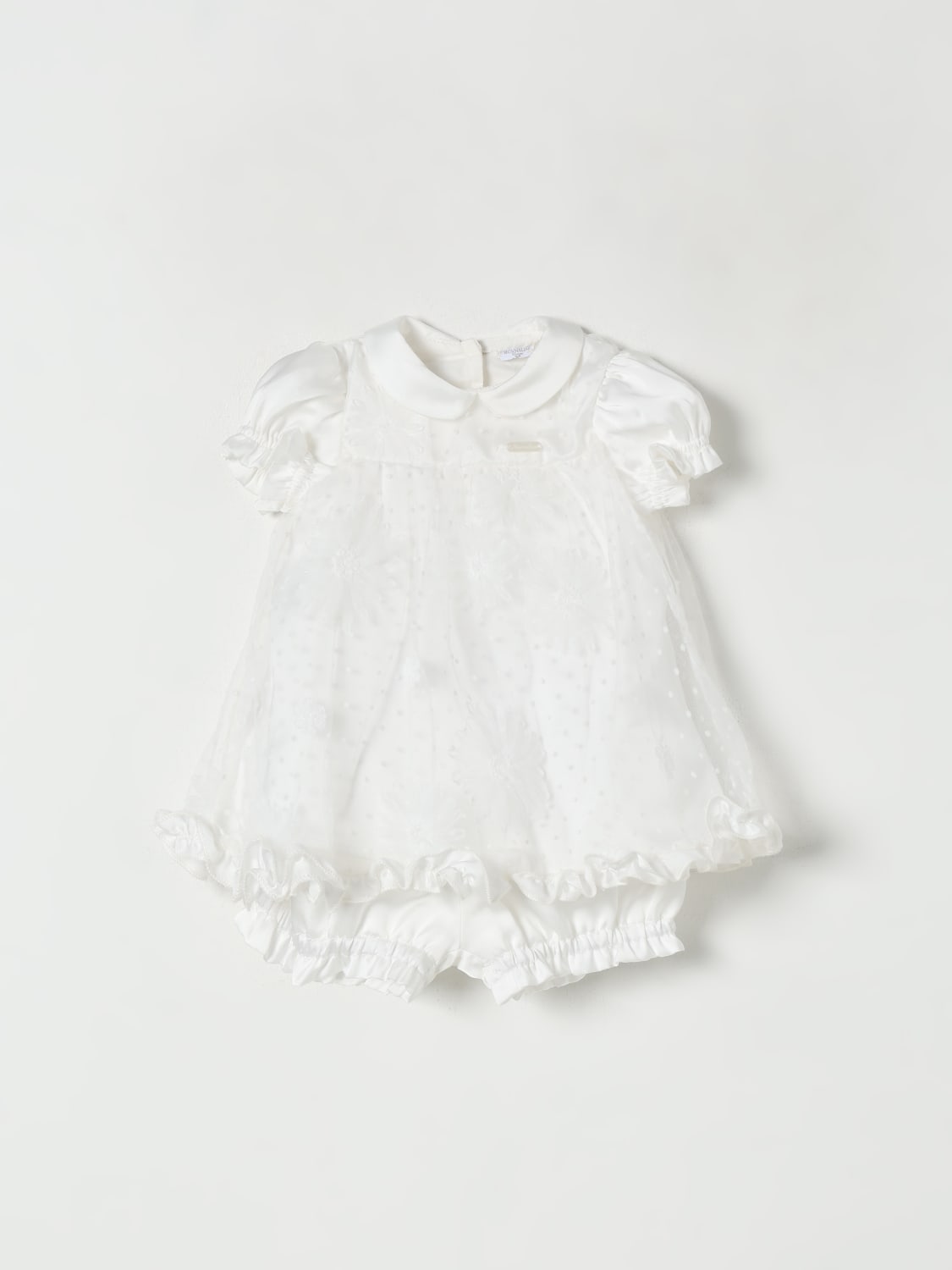 MONNALISA ROMPER: Romper kids Monnalisa, Yellow Cream - Img 1
