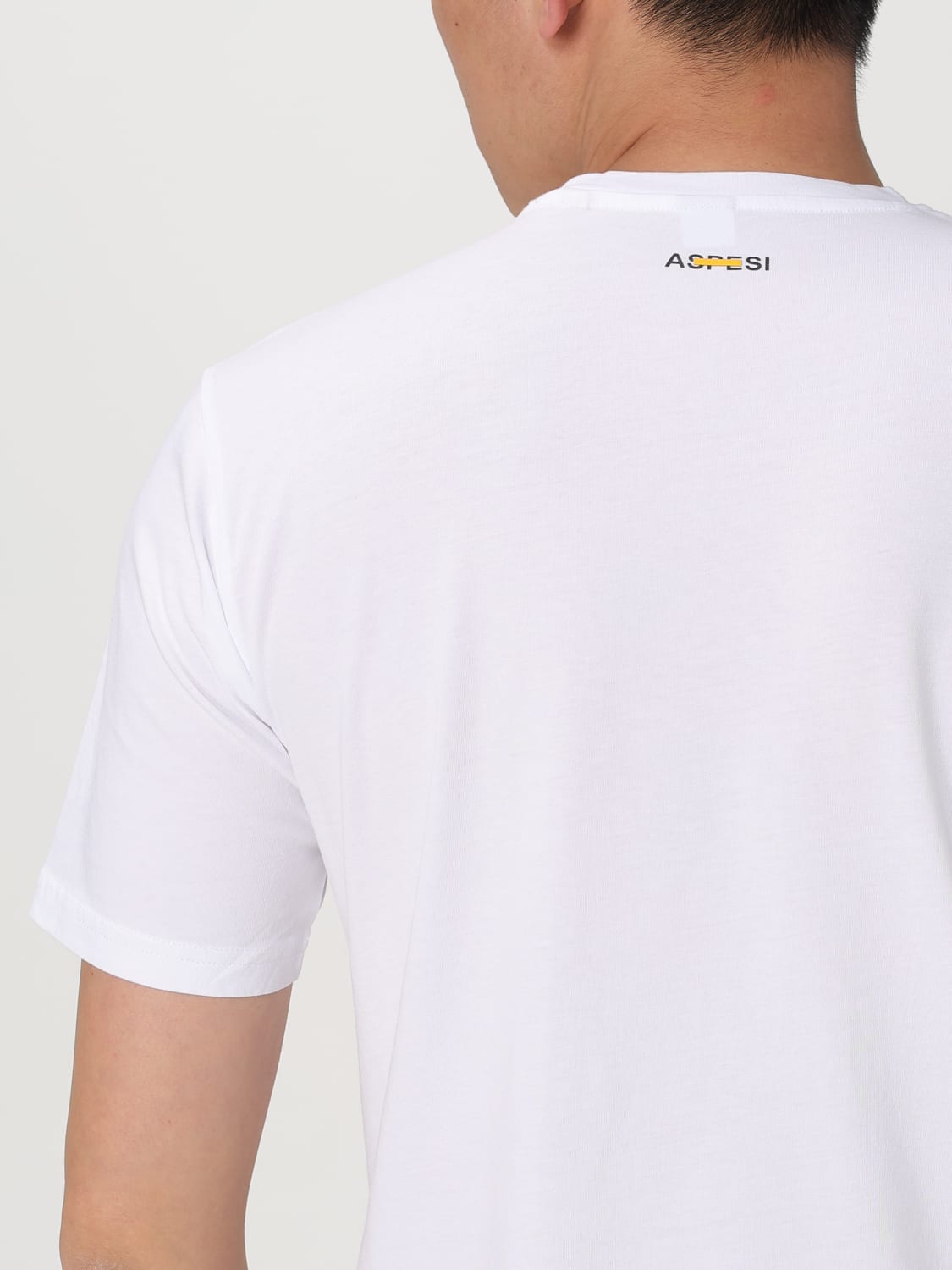 Tシャツ・カットソー ASPESI Men T Shirts 3107 A335 01072 White ASPESI：Tシャツ メンズ - ホワイト | GIGLIO.COMオンラインの