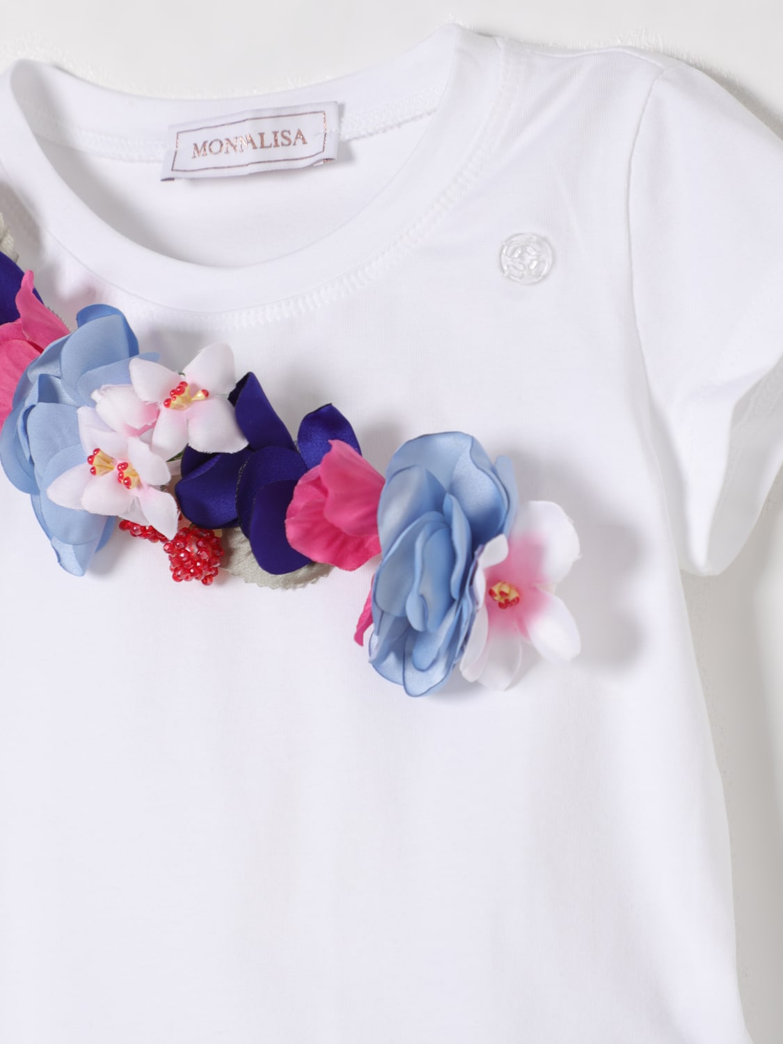 MONNALISA T-SHIRT: T-shirt kids Monnalisa, White - Img 3