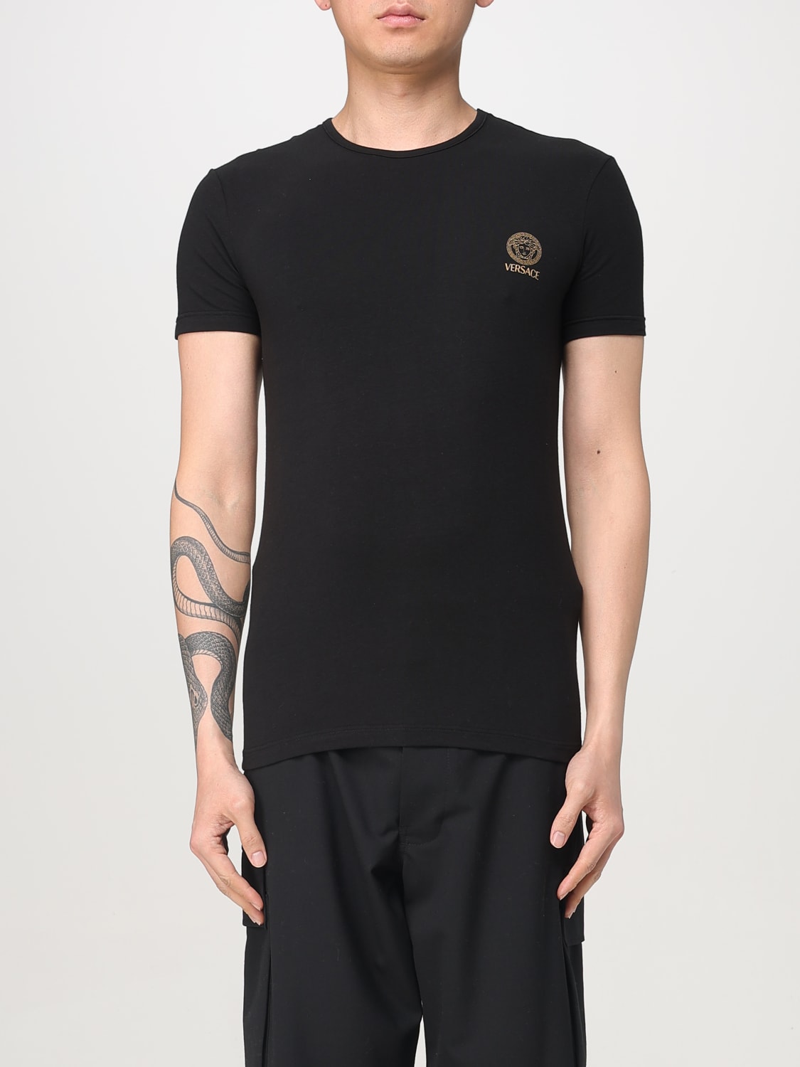 VERSACE クレカホタハイカットフリフ AUD010501A10011 A1008 グレカ ボーダー ソング | VERSACE JP