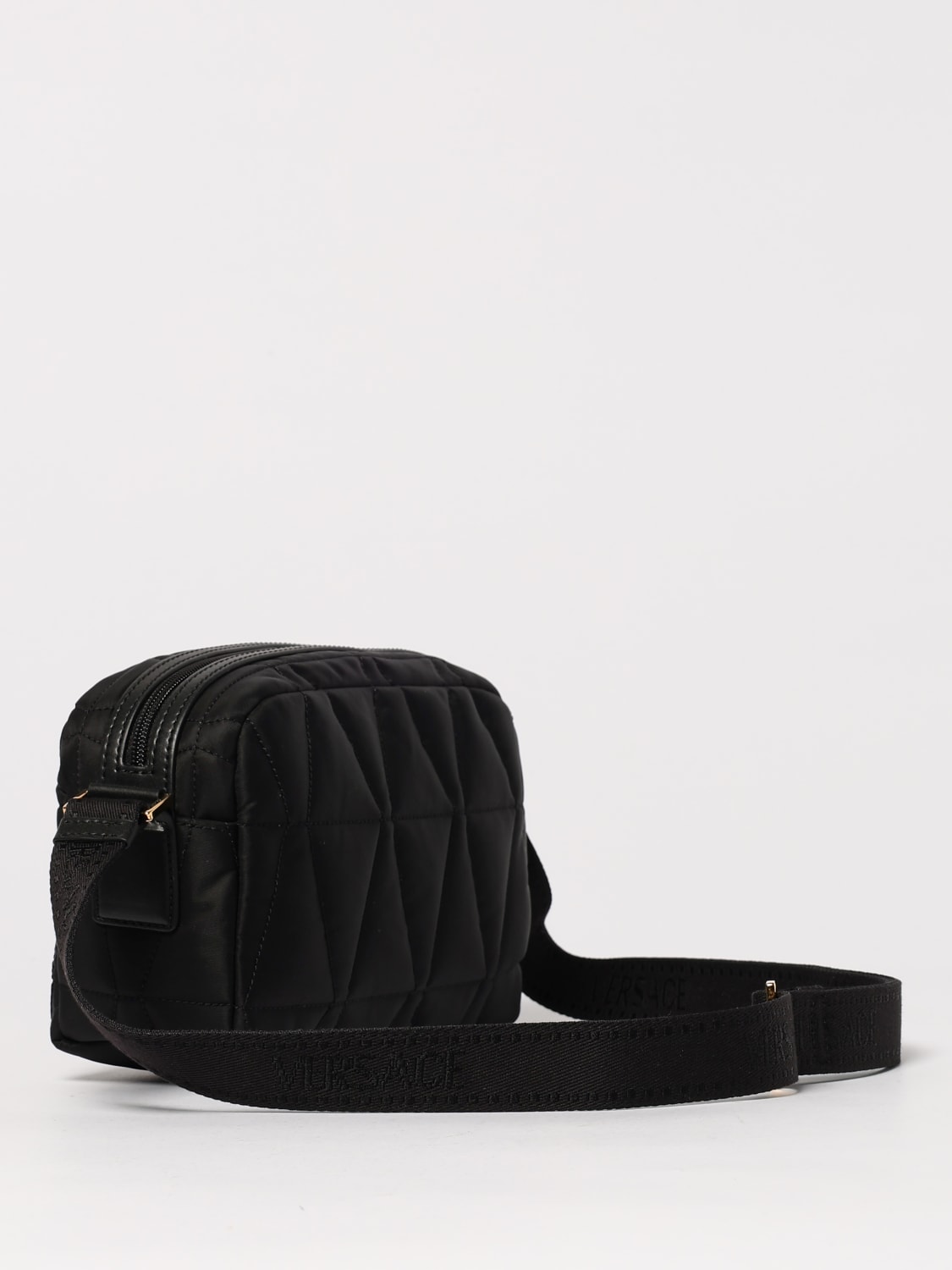 ショルダーバッグ VERSACE Men Shoulder Bags 1018352 1A13686 1B00V Black Versace Myth Quilted Messenger Bag Black,Gold | VERSACE US