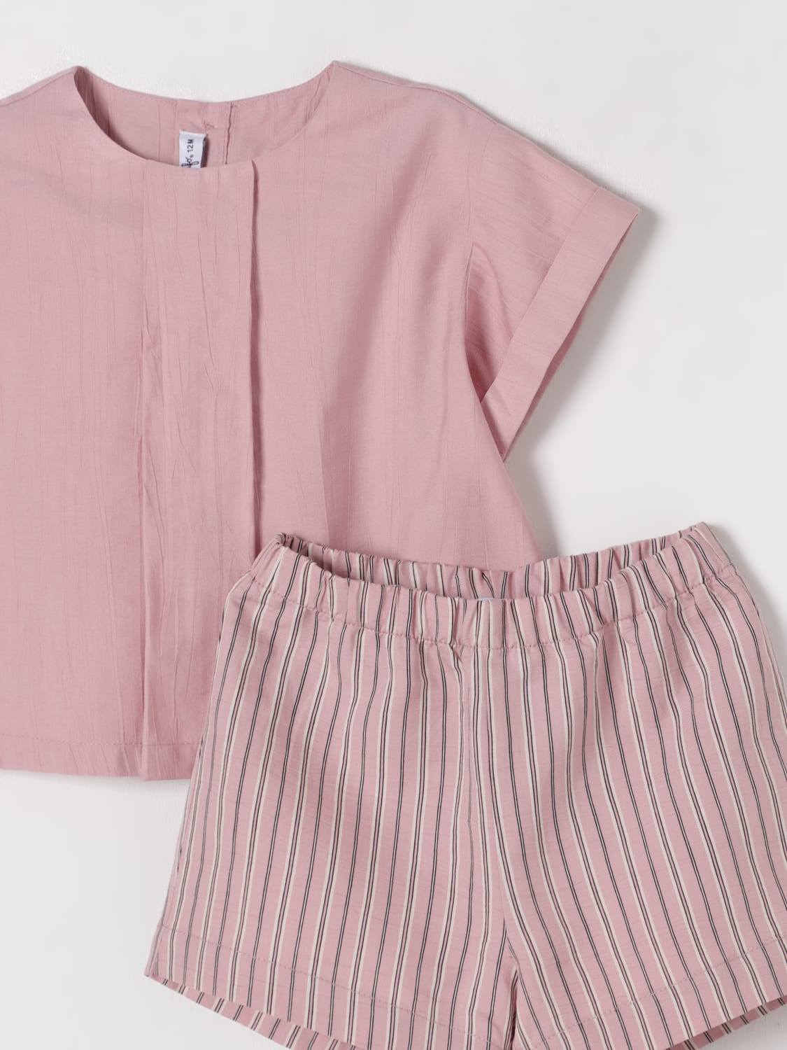 IL GUFO COMPLETO: Coordinato in viscosa Il Gufo, Cipria - Img 3