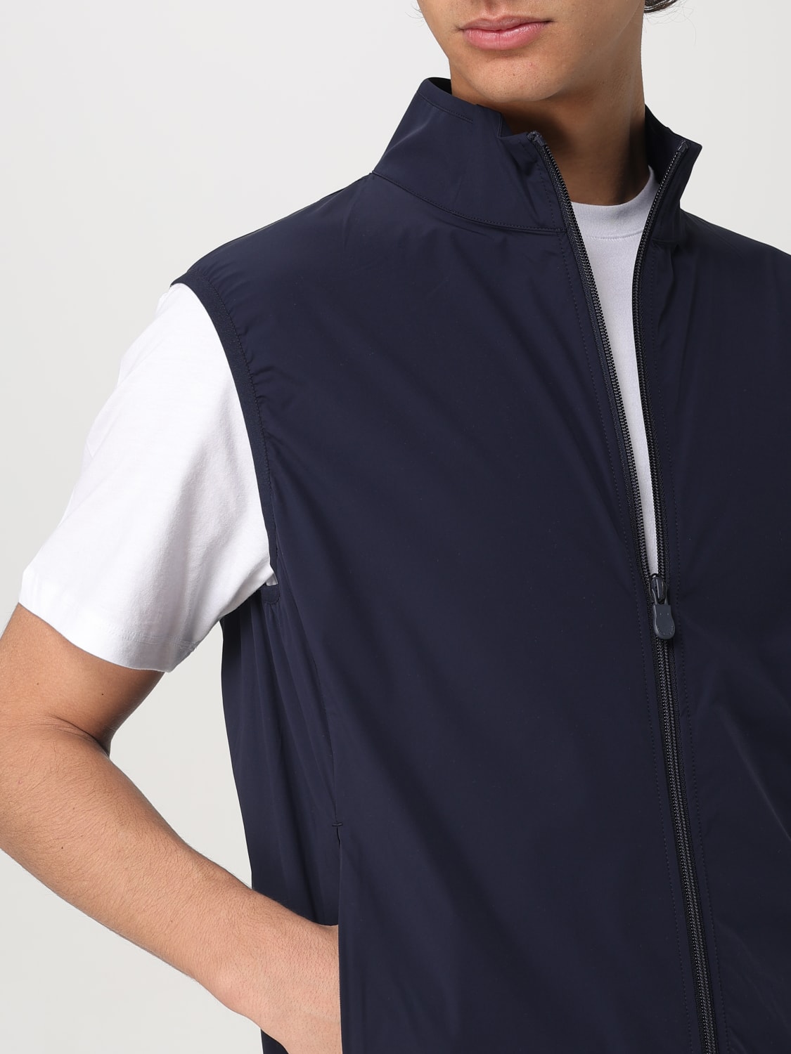 SAVE THE DUCK SUIT VEST: Jacket men Save The Duck, Blue - Img 4