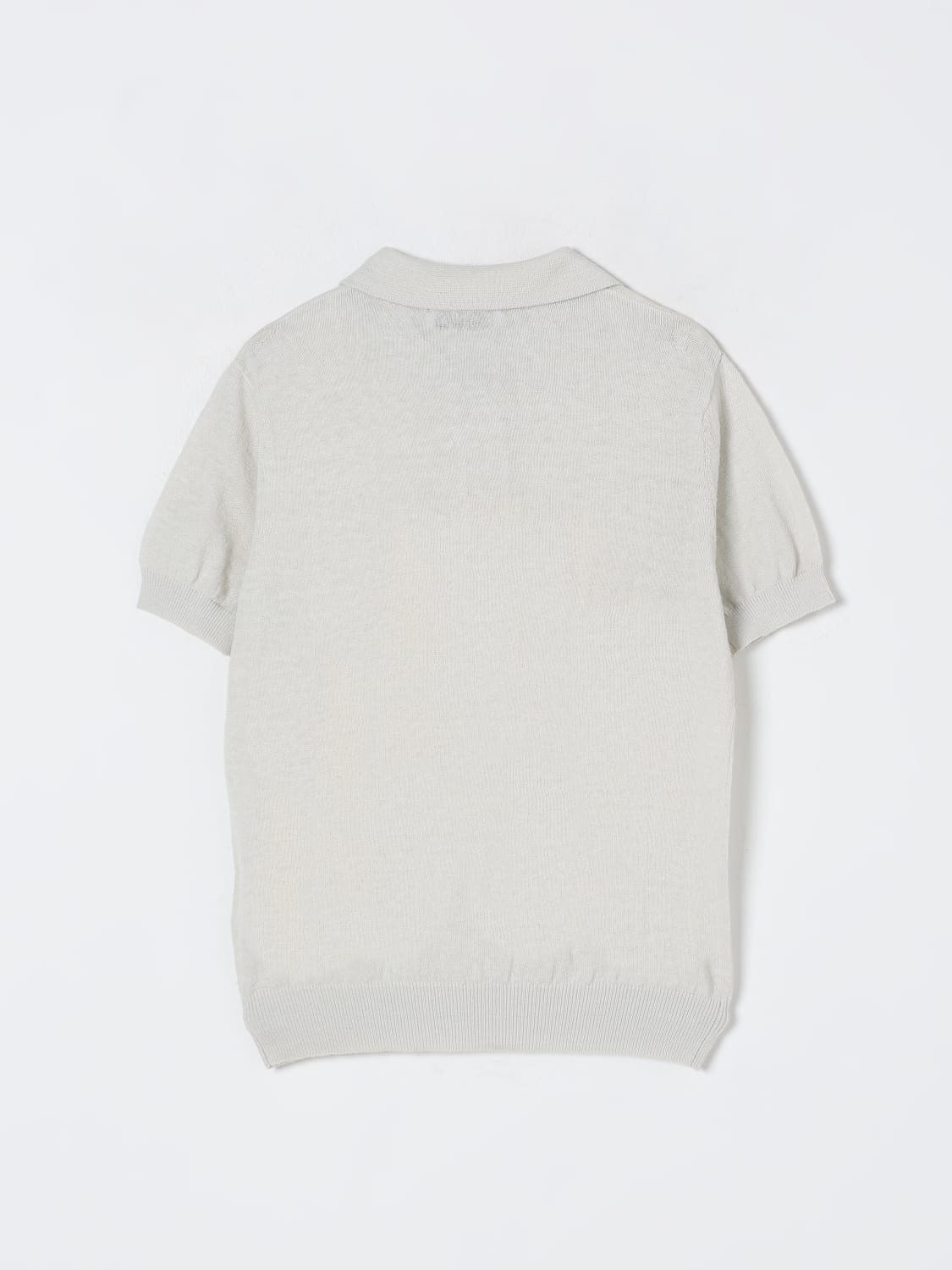 MSGM KIDS POLO SHIRT: MSGM Kids knit polo shirt, White - Img 2