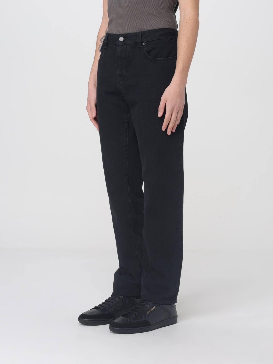 SAINT LAURENT JEANS: Jeans men Saint Laurent, Black - Img 4