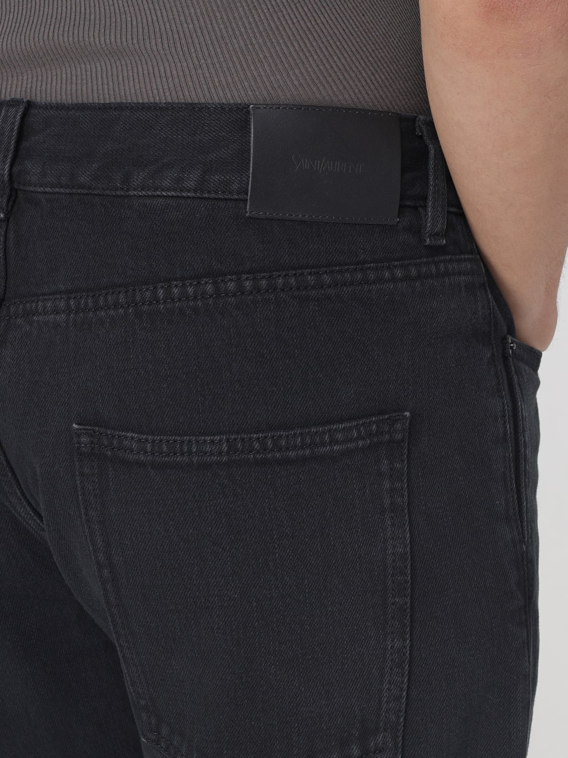SAINT LAURENT JEANS: Jeans men Saint Laurent, Black - Img 5