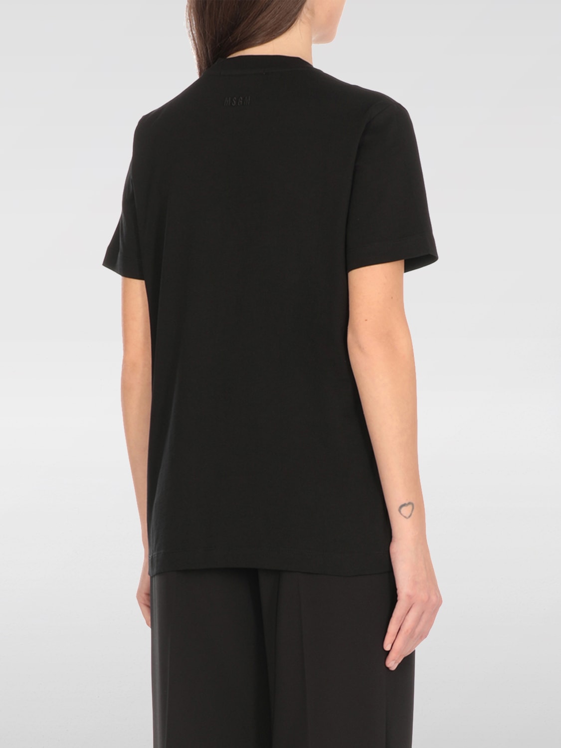 MSGM T-SHIRT: T-shirt woman MSGM, Black - Img 2