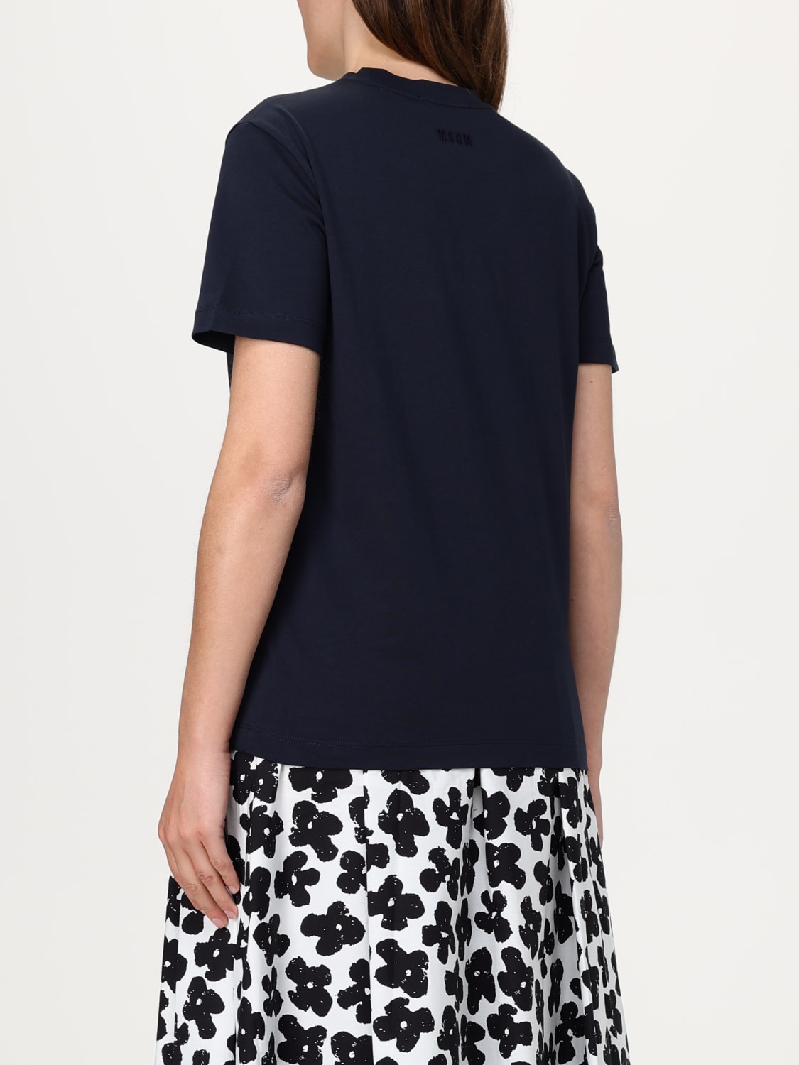 MSGM T-SHIRT: T-shirt woman MSGM, Blue - Img 2