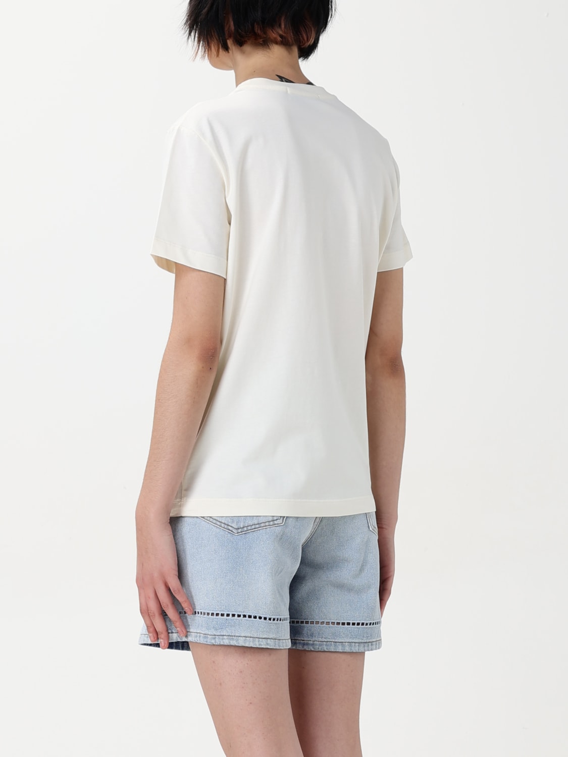 MSGM T-SHIRT: T-shirt woman MSGM, Ivory - Img 3