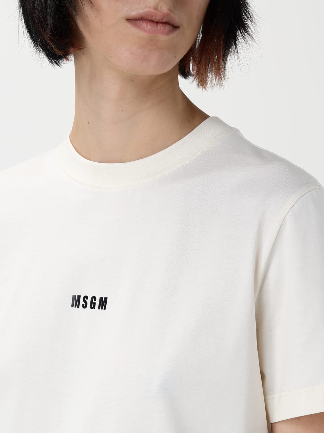 MSGM T-SHIRT: T-shirt woman MSGM, Ivory - Img 4