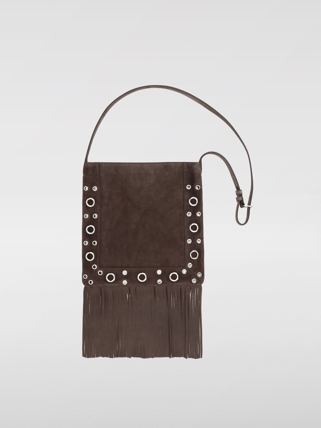 VALENTINO GARAVANI: Borsa a spalla piccola Nellcôte in suede