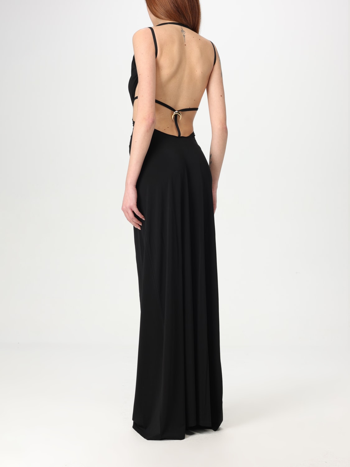 ワンピース MARINE SERRE Woman Dress Black WDR335ACJER0022 BK99 MARINE SERRE: Dress woman - Black | Marine Serre dress