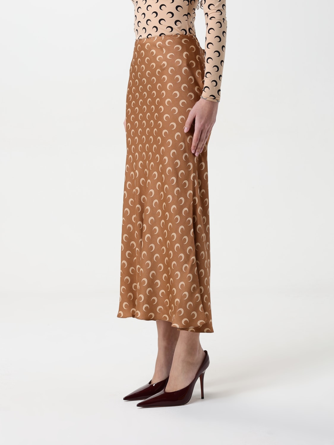 MARINE SERRE ROCK: Rock damen Marine Serre, Camel - Img 4