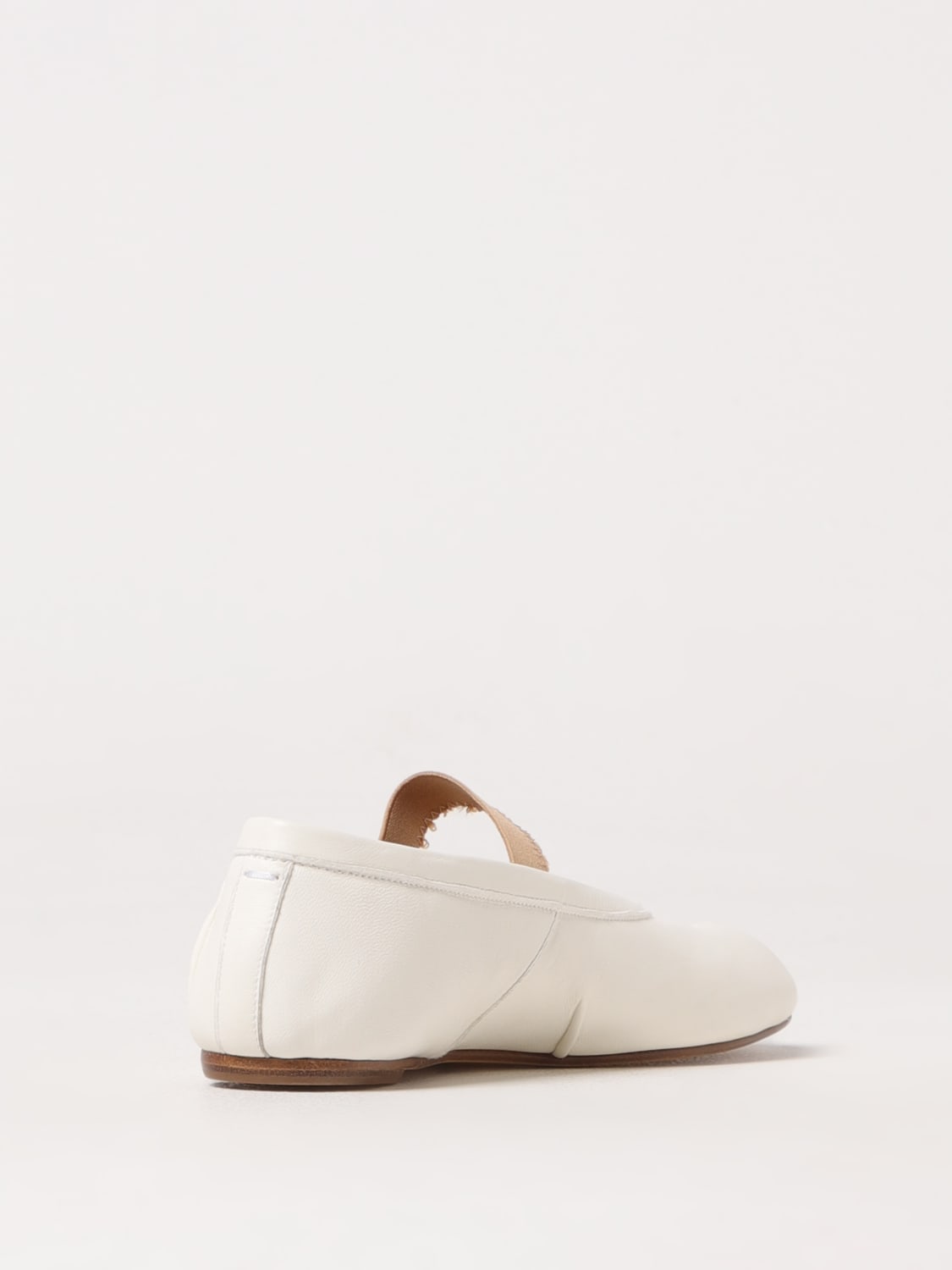 MAISON MARGIELA BALLERINE: Ballerina Tabi Maison Margiela in pelle , Avorio - Img 3
