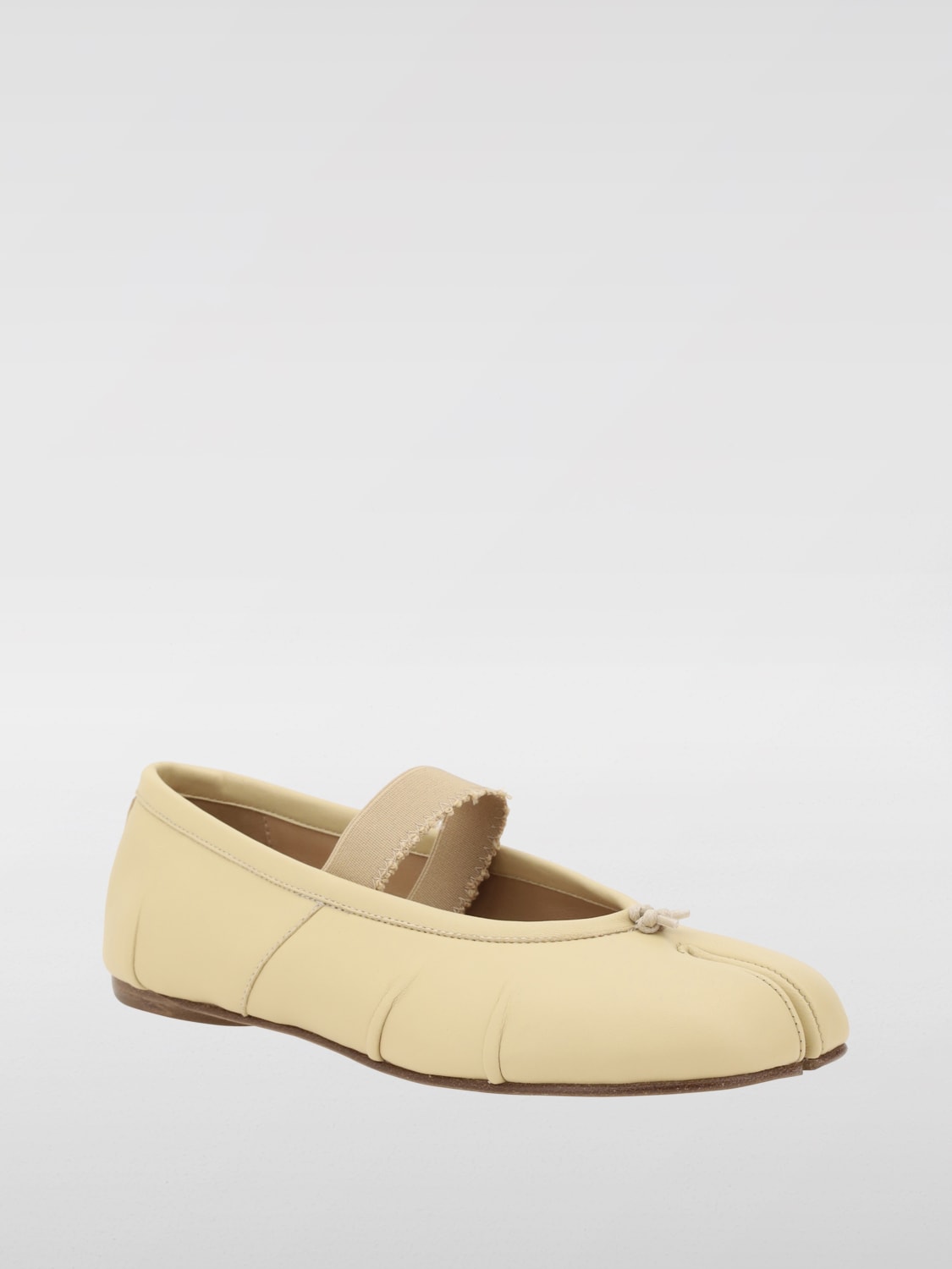 MAISON MARGIELA BALLERINE: Ballerina Tabi Maison Margiela in pelle , Nudo - Img 2