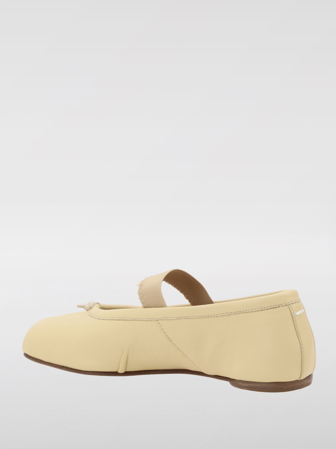 MAISON MARGIELA BALLERINE: Ballerina Tabi Maison Margiela in pelle , Nudo - Img 3