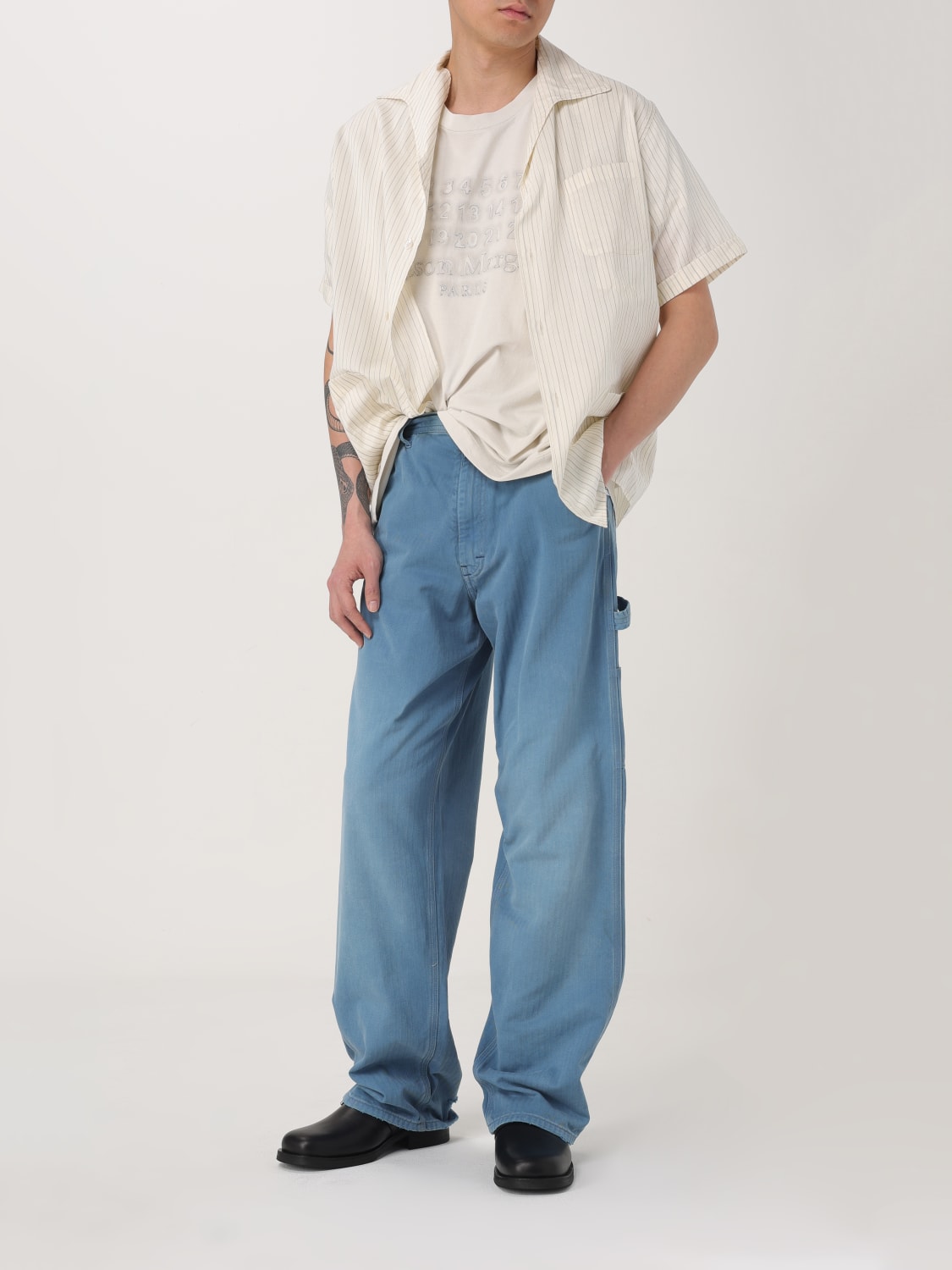 MAISON MARGIELA JEANS: Jeans hombre Maison Margiela, Azul Oscuro - Img 2