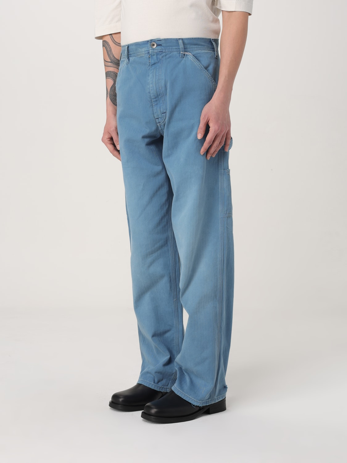 MAISON MARGIELA JEANS: Jeans hombre Maison Margiela, Azul Oscuro - Img 4