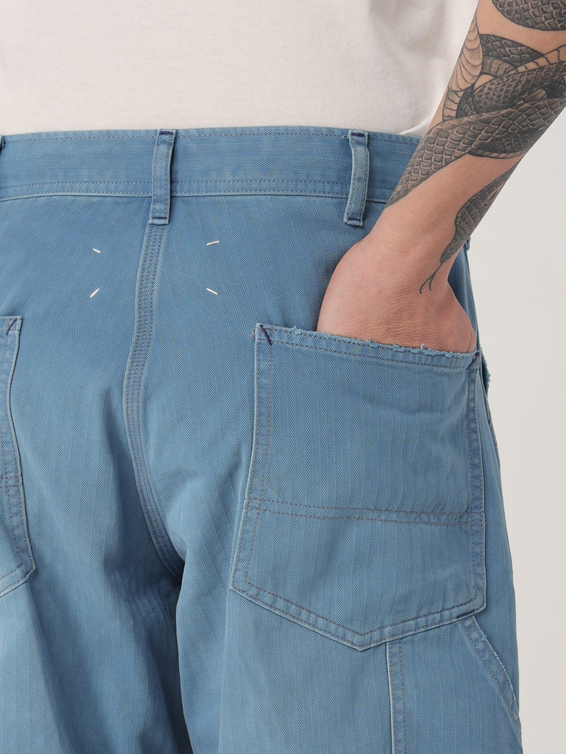 MAISON MARGIELA JEANS: Jeans hombre Maison Margiela, Azul Oscuro - Img 5