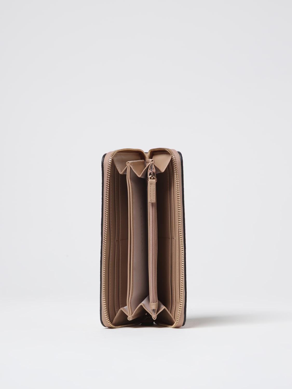 TWINSET PORTAFOGLIO: Portafoglio Twinset in pelle sintetica saffiano , Beige - Img 2