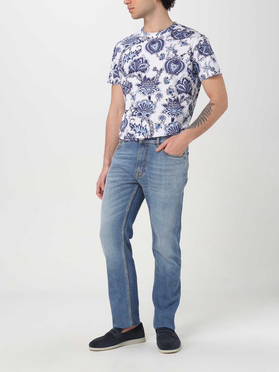 ETRO: T-shirt men - White | Etro t-shirt MRMA0002AK576 ETRO: T-shirt men - White | Etro t-shirt MRMA0002AK576