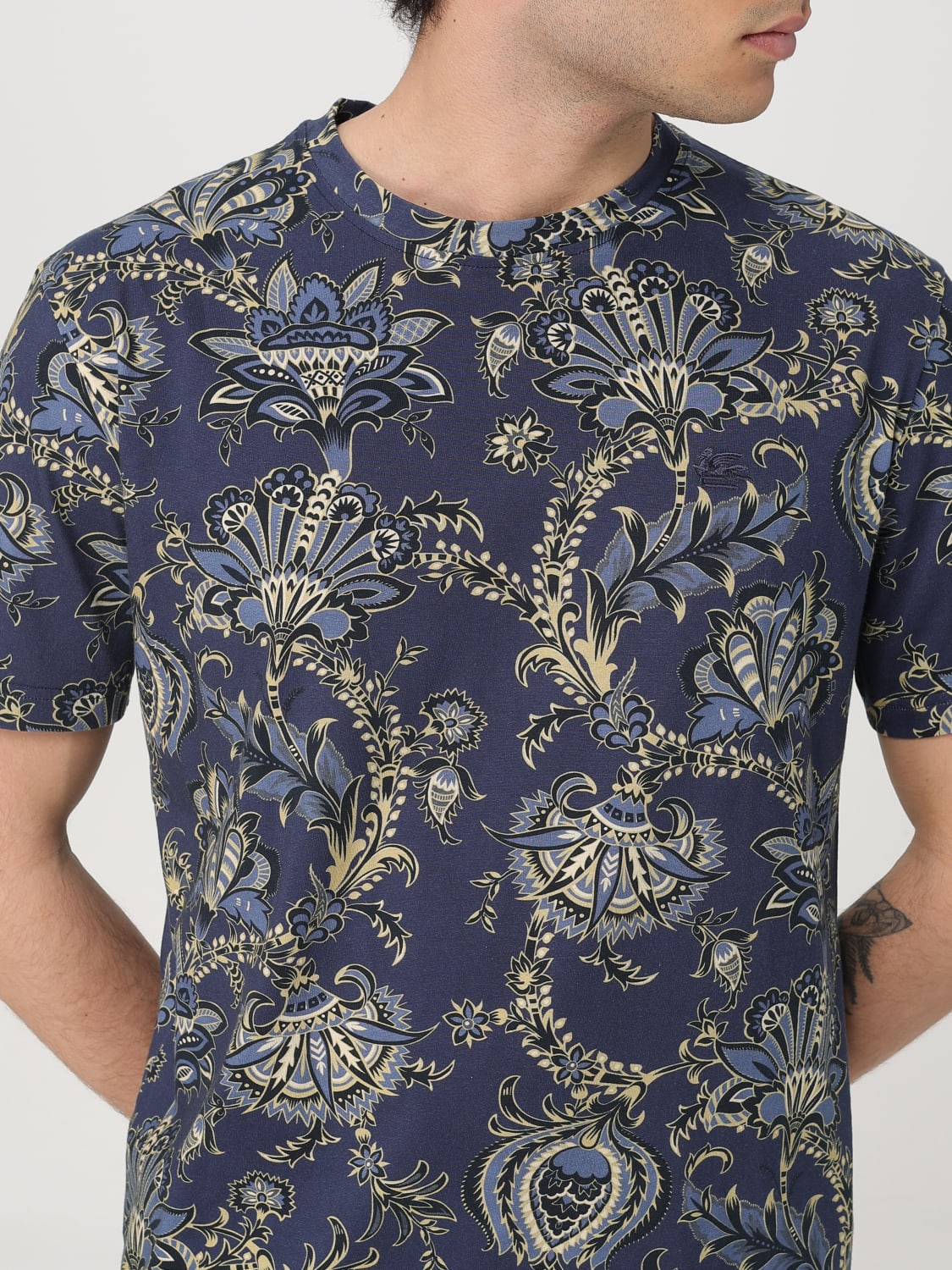 Tシャツ・カットソー ETRO SS25 (MRMA0007 AR233F0320) Etro T-shirt for Men SS25 | GIGLIO.COM