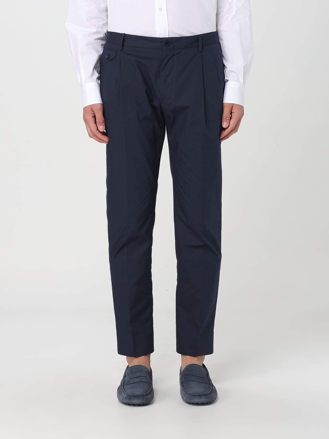 DOLCE & GABBANA TROUSERS: Trousers men Dolce & Gabbana, Blue - Img 1
