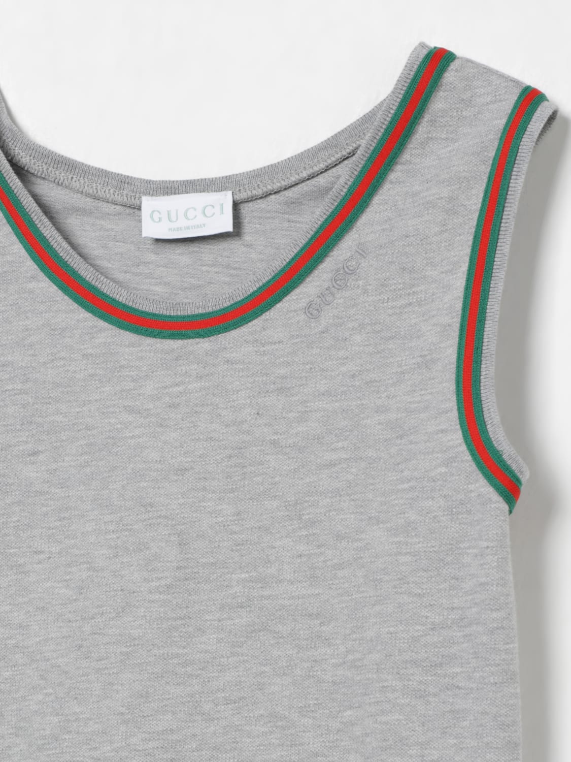 GUCCI DRESS: Dress kids Gucci, Grey - Img 3