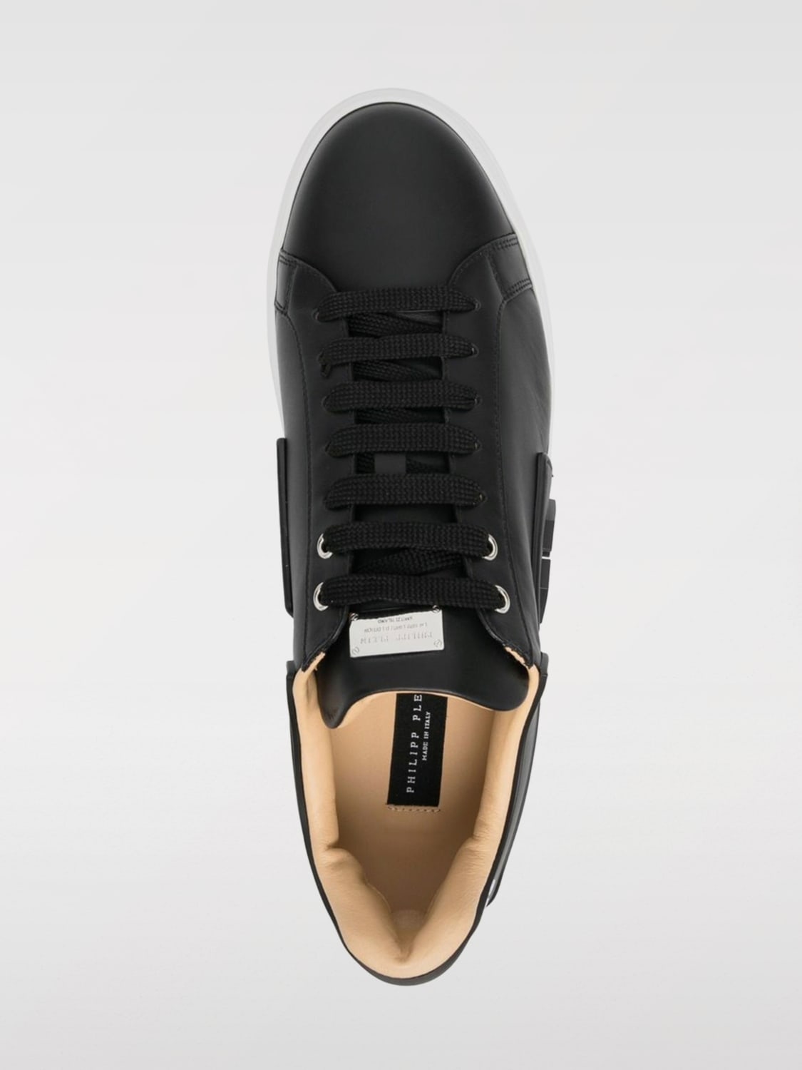 スニーカー PHILIPP PLEIN Men Sneakers Black FABSUSC0263PLE010N 0201 Lo-Top Leather Sneakers Phantom Kick$ | Philipp Plein