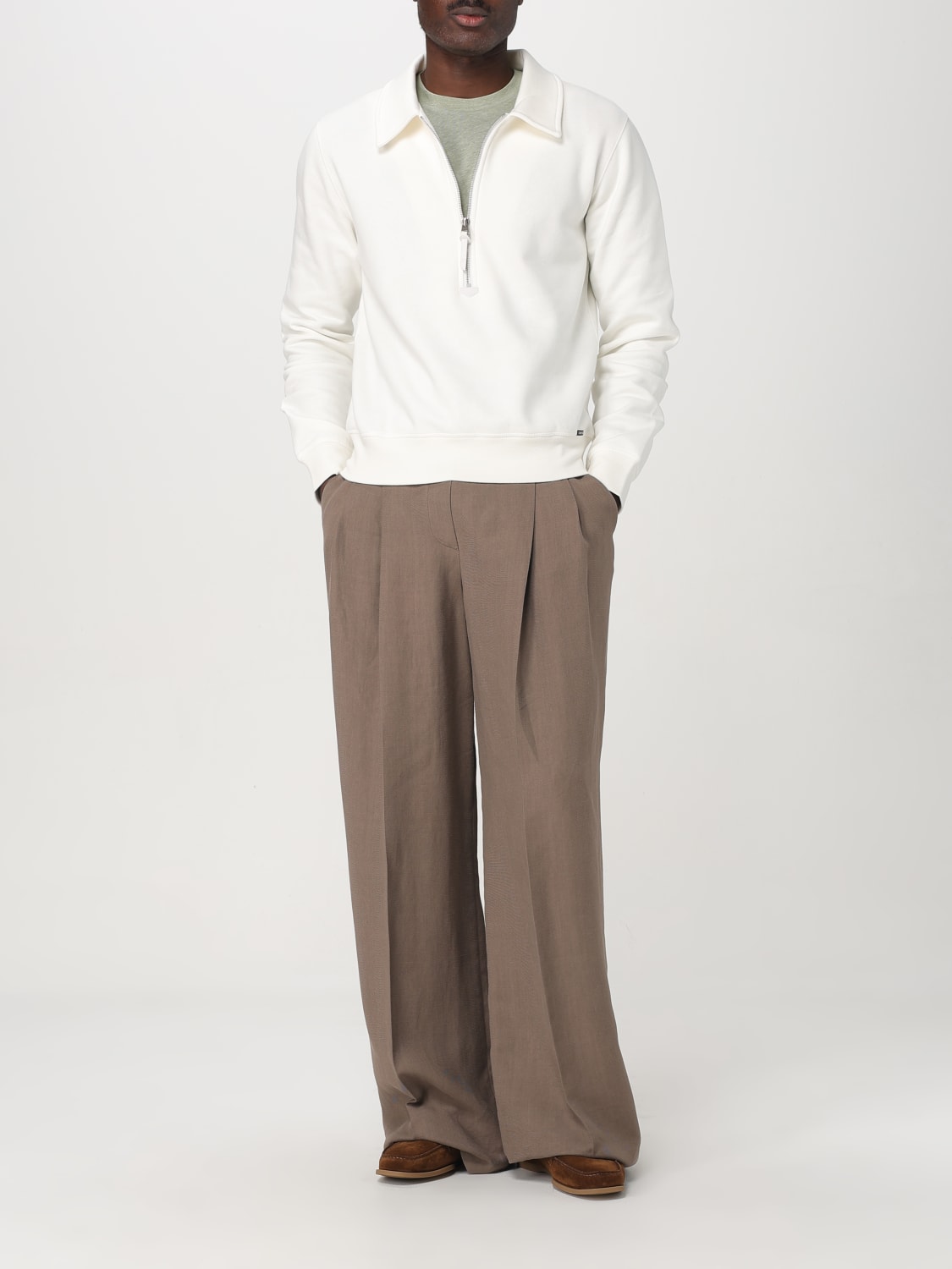 TOM FORD T恤: T恤 男士 Tom Ford, 绿色 - Img 2