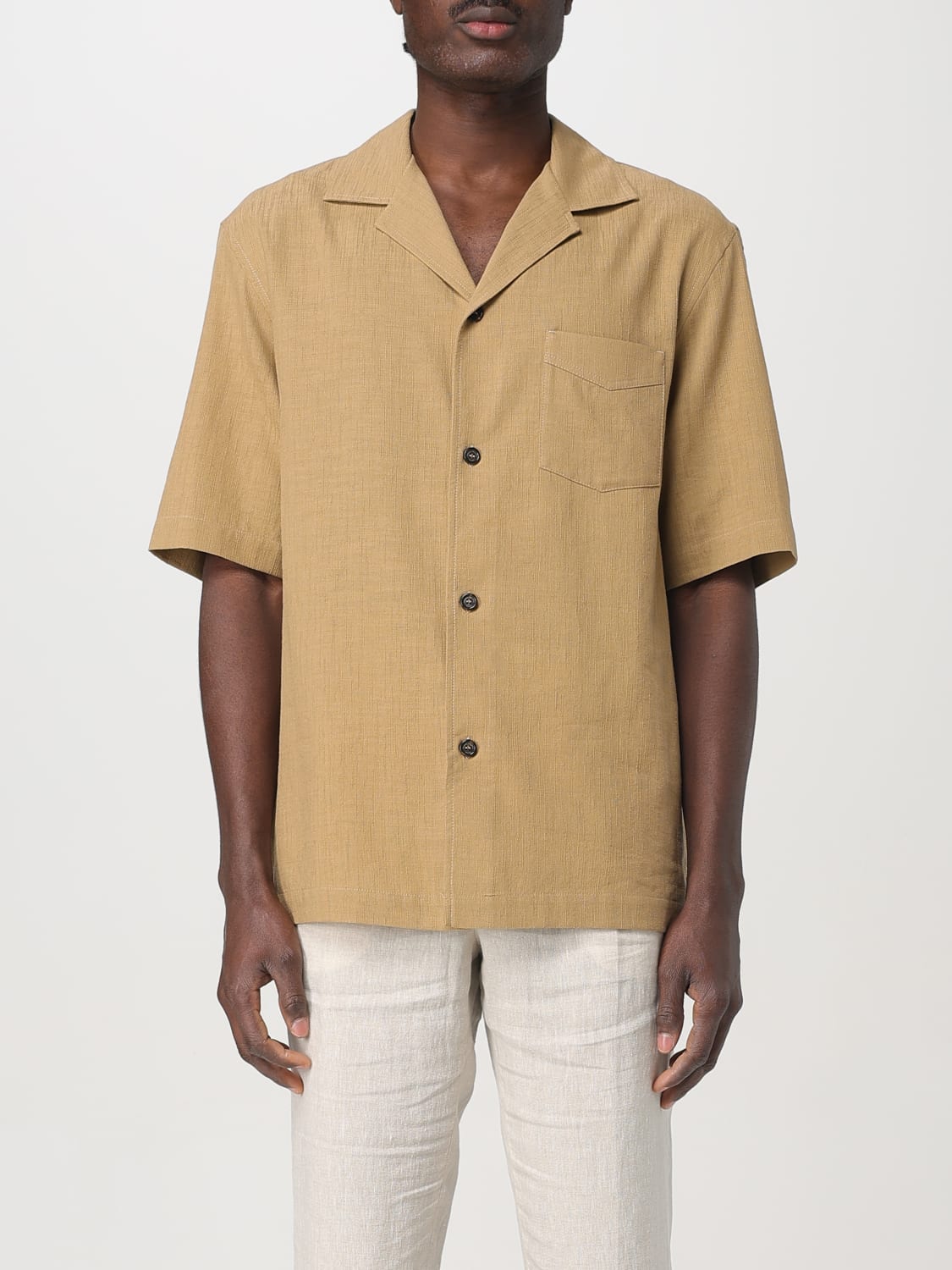 PAOLO PECORA SHIRT: Shirt men Paolo Pecora, Beige - Img 1