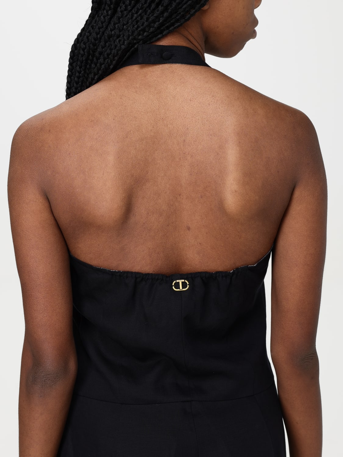 TWINSET JUMPSUIT: Dress woman Twinset, Black - Img 3
