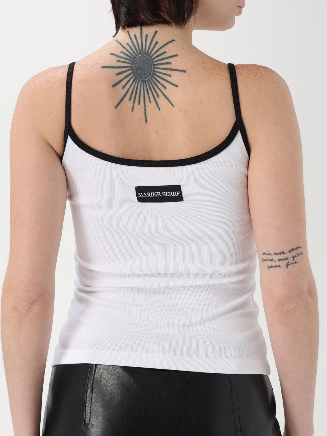 【MARINE SERRE】国内発送★Top woman Marine Serre MARINE SERRE: Top mujer , Blanco | Top Marine Serre