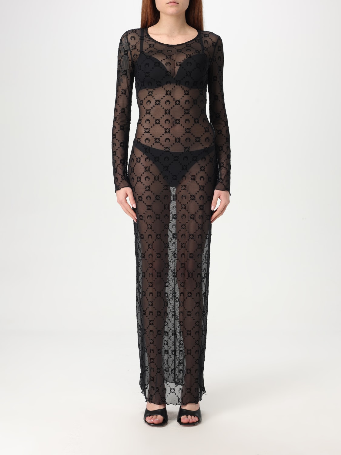 MARINE SERRE VESTIDO: Vestido mujer Marine Serre, Negro - Img 1