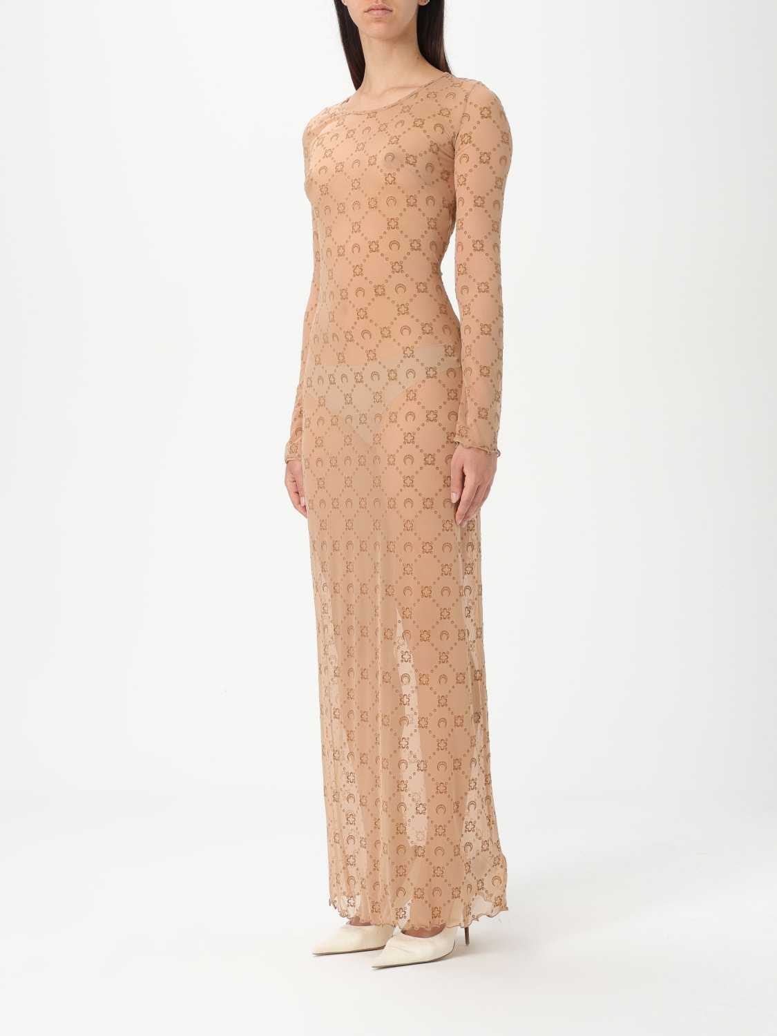 MARINE SERRE VESTIDO: Vestido mujer Marine Serre, Beige - Img 3