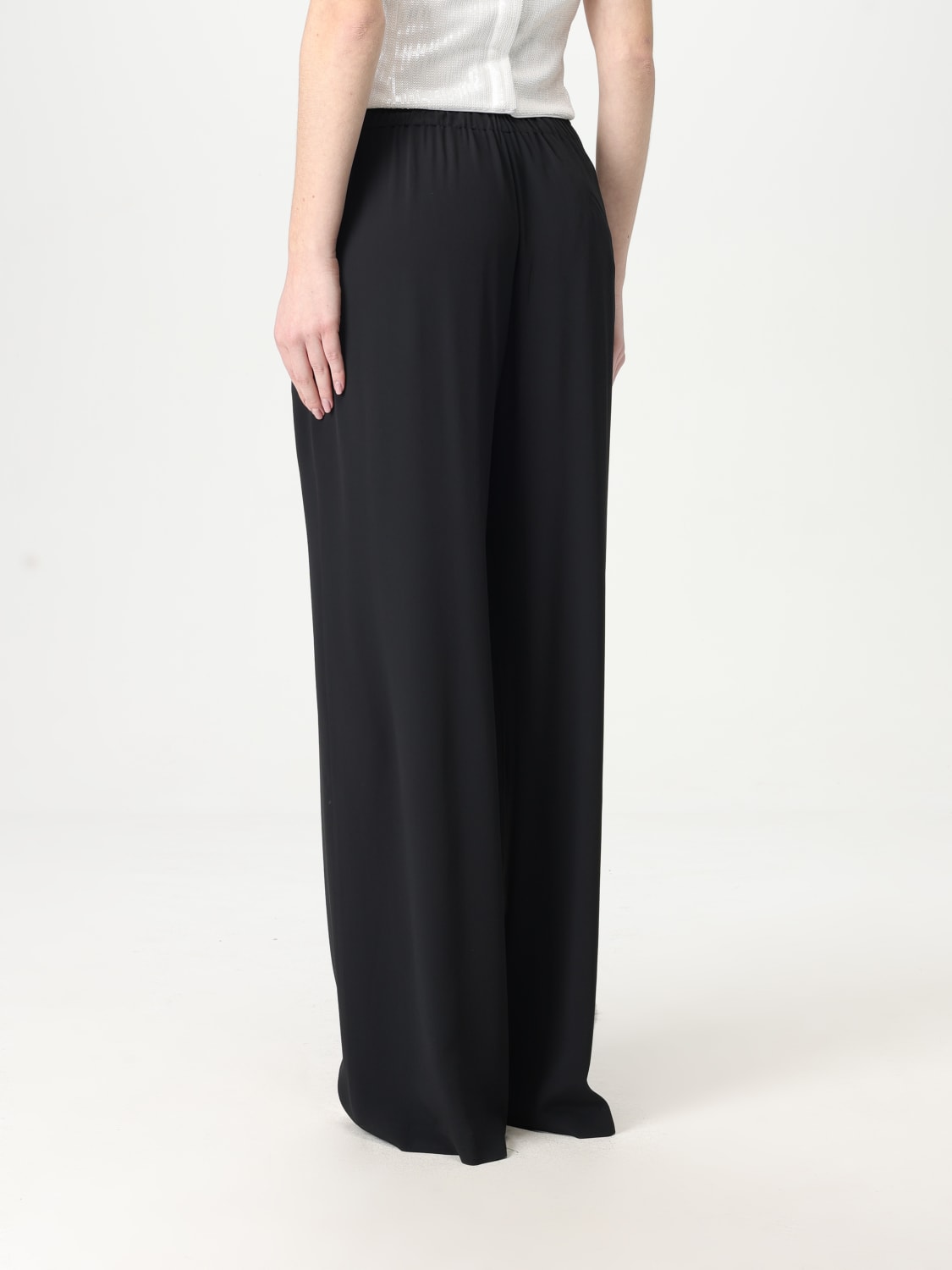 パンツ FEDERICA TOSI Women Straight Pants FTE24PA1190VI0142 Black Federica Tosi Pantaloni a Gamba Ampia | Nero | FARFETCH IT