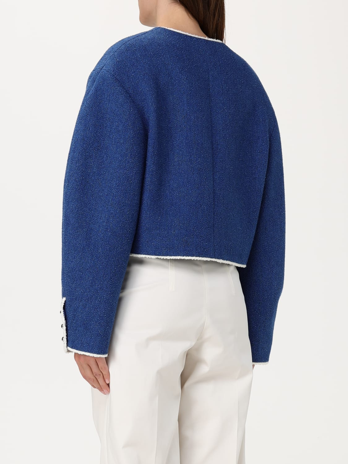 アウターその他 MSGM Woman Blazer Blue 3841MDG03257112 88 MSGM: Blazer woman - Blue | MSGM blazer 3841MDG03257112