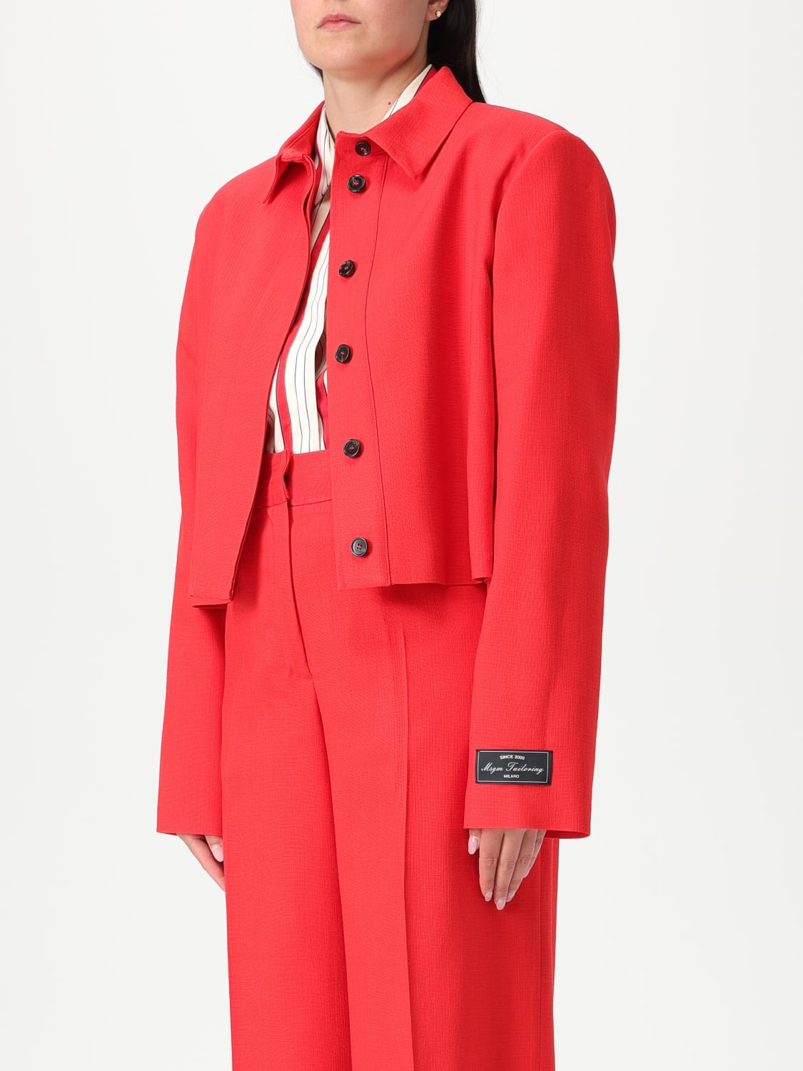 アウターその他 MSGM Woman Blazer Red 3841MDG10257106 18 MSGM: Blazer woman - Red | MSGM blazer 3841MDG10257106