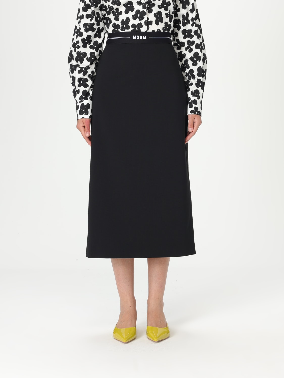 スカート MSGM Woman Skirt Black 3841MDD17257127 99 MSGM: Skirt woman - Black | MSGM skirt 3841MDD17257127