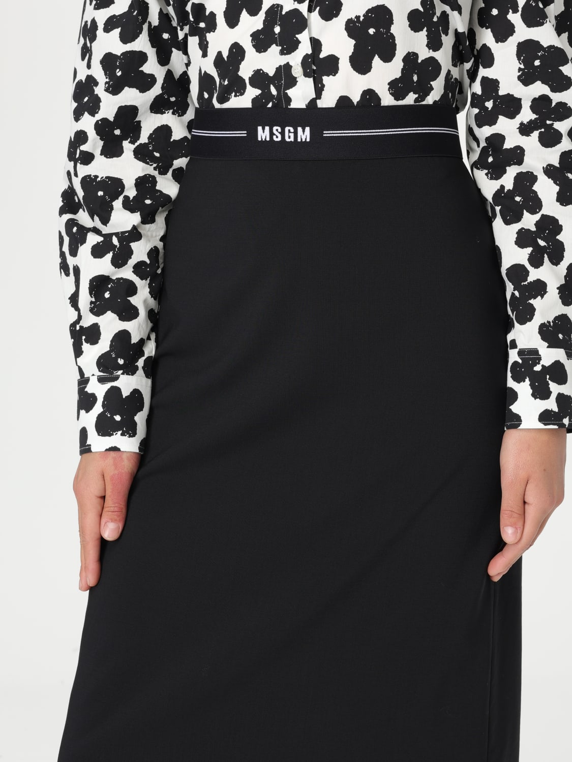 スカート MSGM Woman Skirt Black 3841MDD17257127 99 MSGM: Skirt woman - Black | MSGM skirt 3841MDD17257127