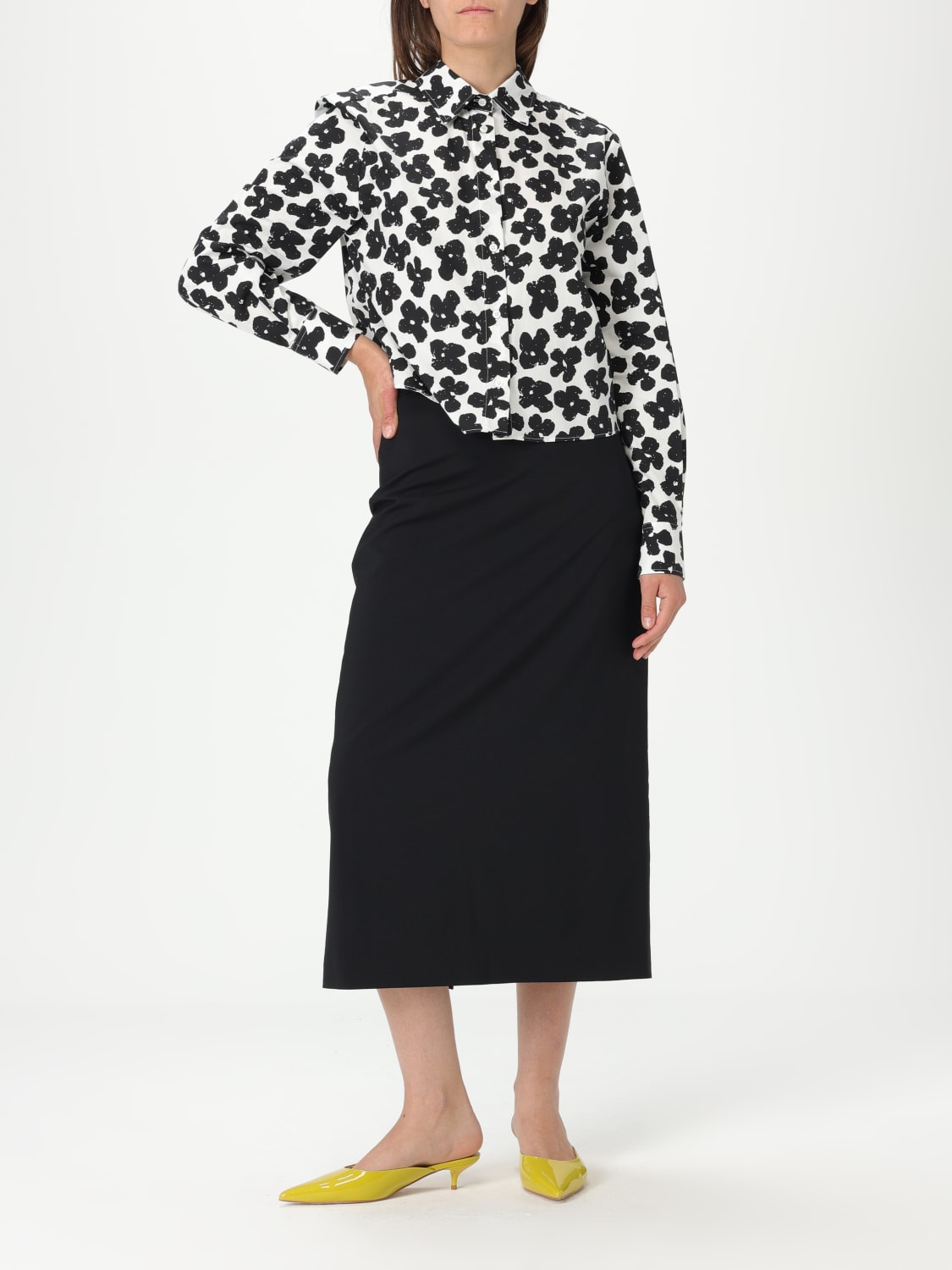 MSGM CAMISA: Camisa mujer MSGM, Negro - Img 3