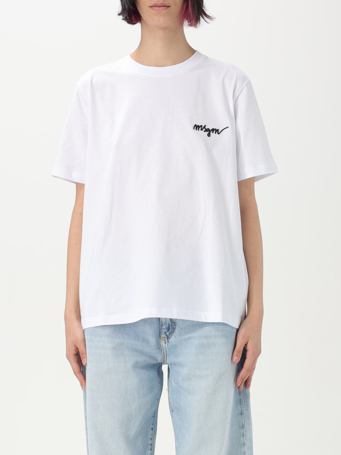 MSGM T-SHIRT: T-shirt woman MSGM, White - Img 1