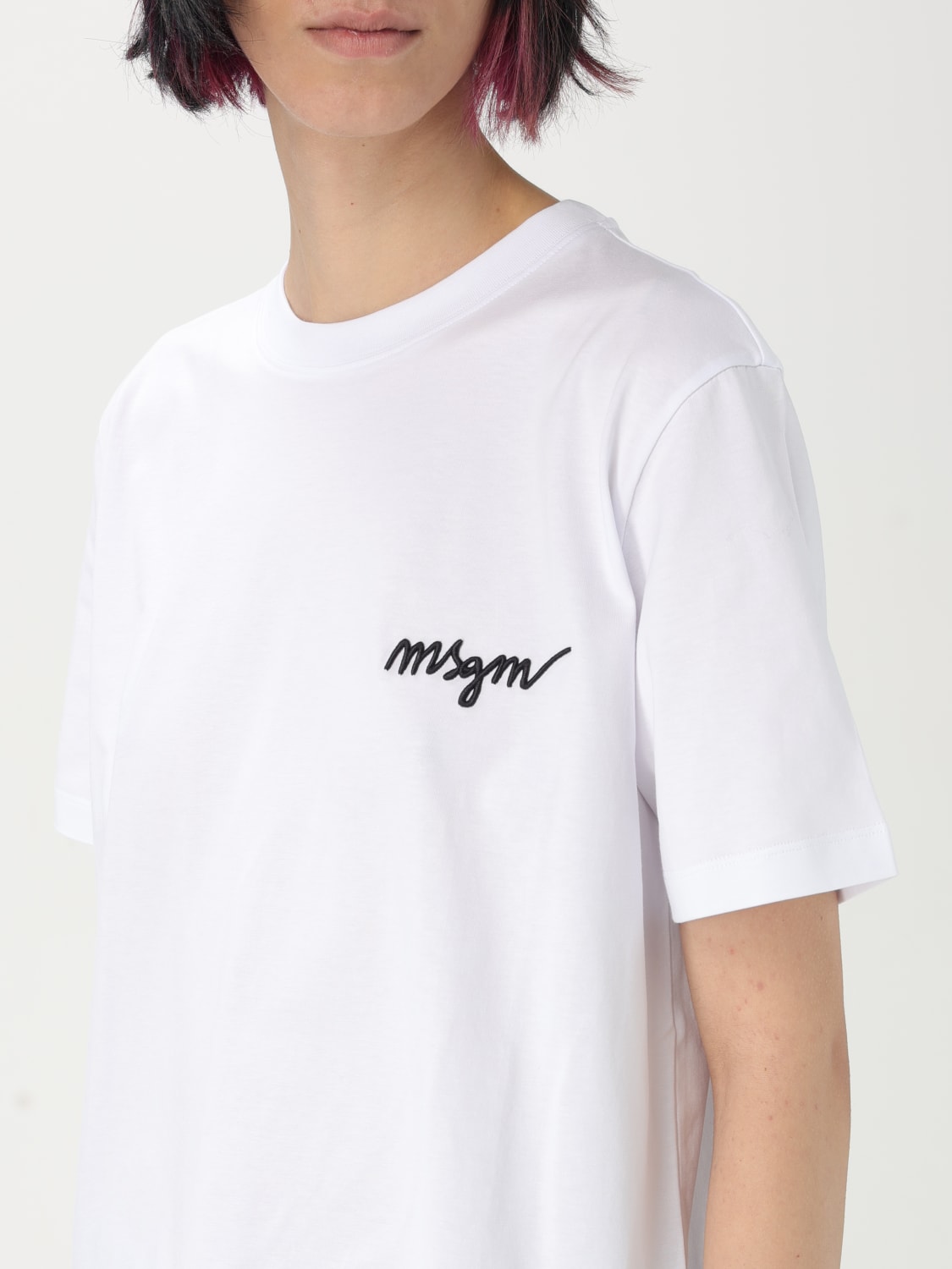 MSGM T-SHIRT: T-shirt woman MSGM, White - Img 3