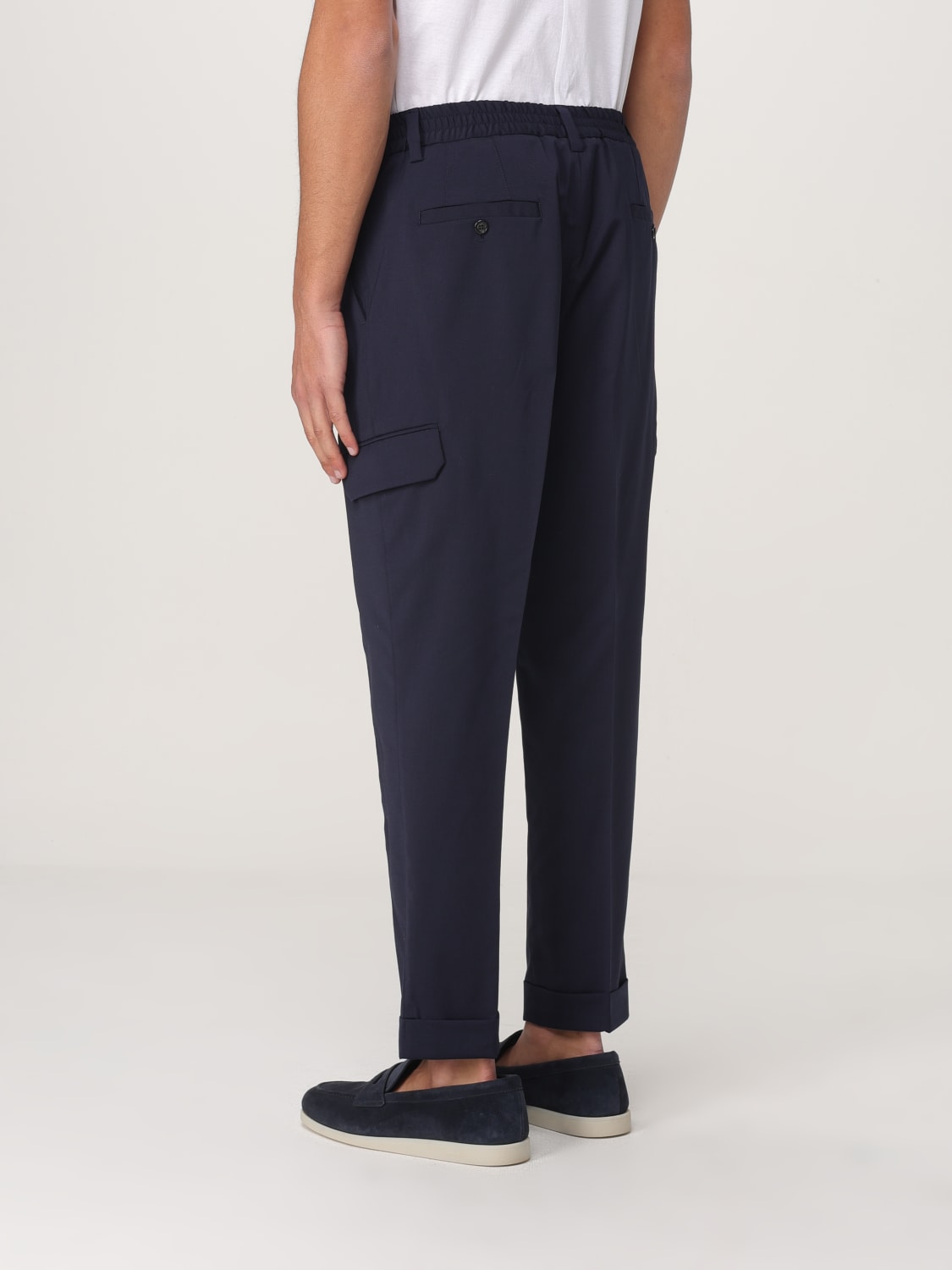 PAOLO PECORA PANTS: Pants men Paolo Pecora, Blue - Img 2