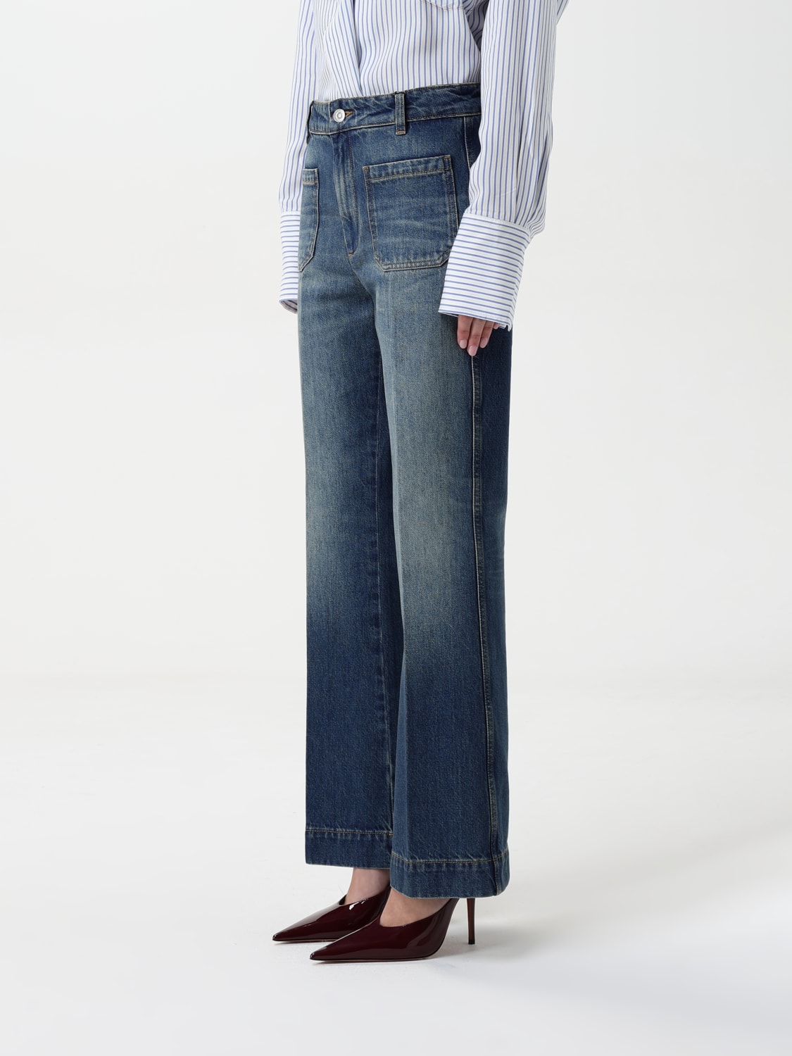 VICTORIA VICTORIA BECKHAM JEANS: Jeans Victoria Victoria Beckham in denim , Blue - Img 4