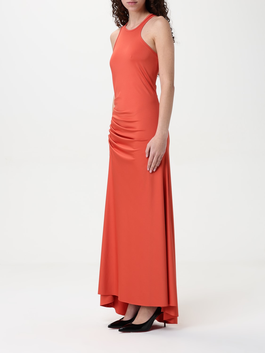 VICTORIA VICTORIA BECKHAM ABITO: Abito Victoria Victoria Beckham in jersey , Arancione - Img 3