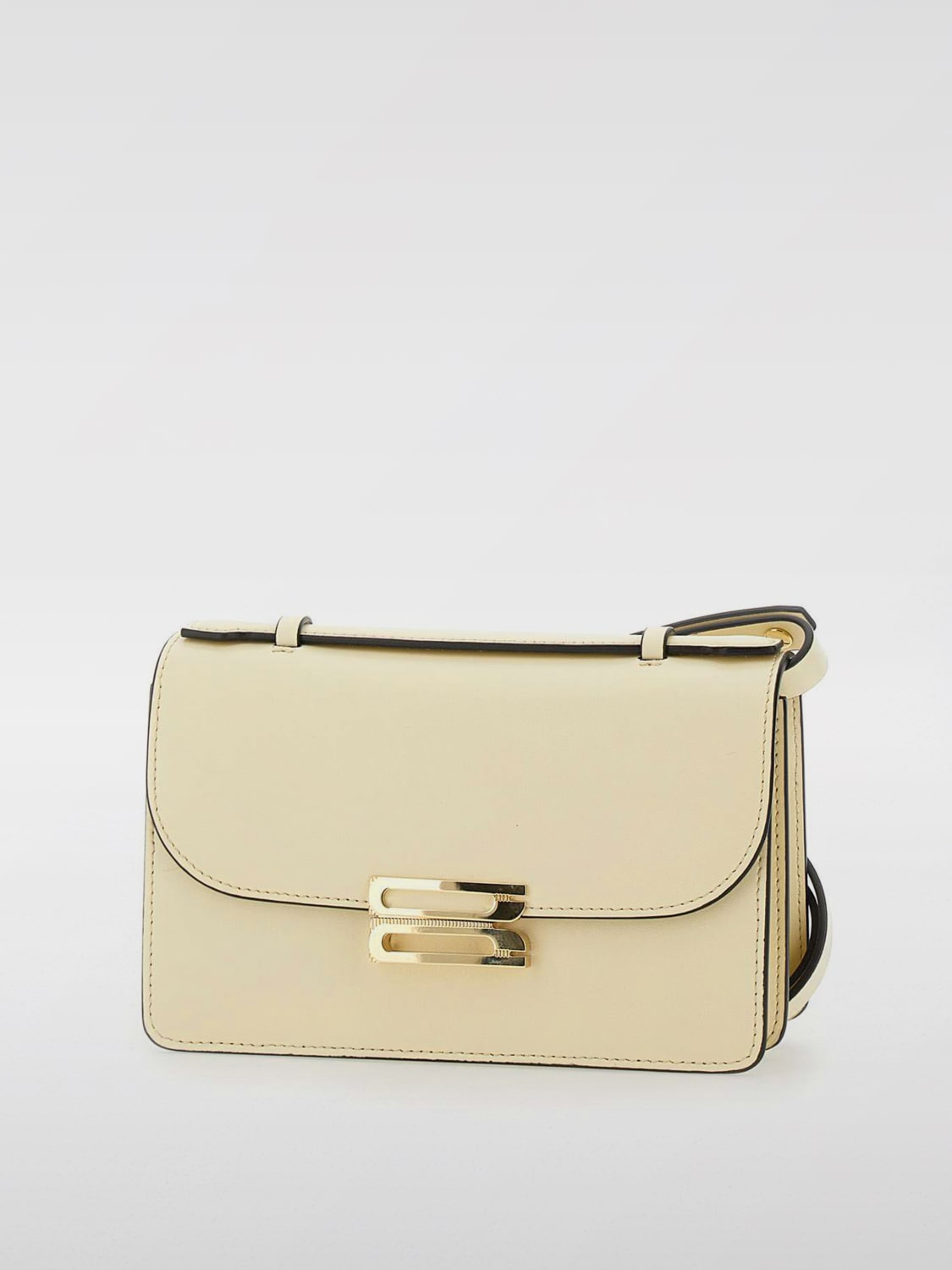 VICTORIA VICTORIA BECKHAM BORSA MINI: Borsa Dorian Mini Victoria Victoria Beckham in pelle , Avorio - Img 1