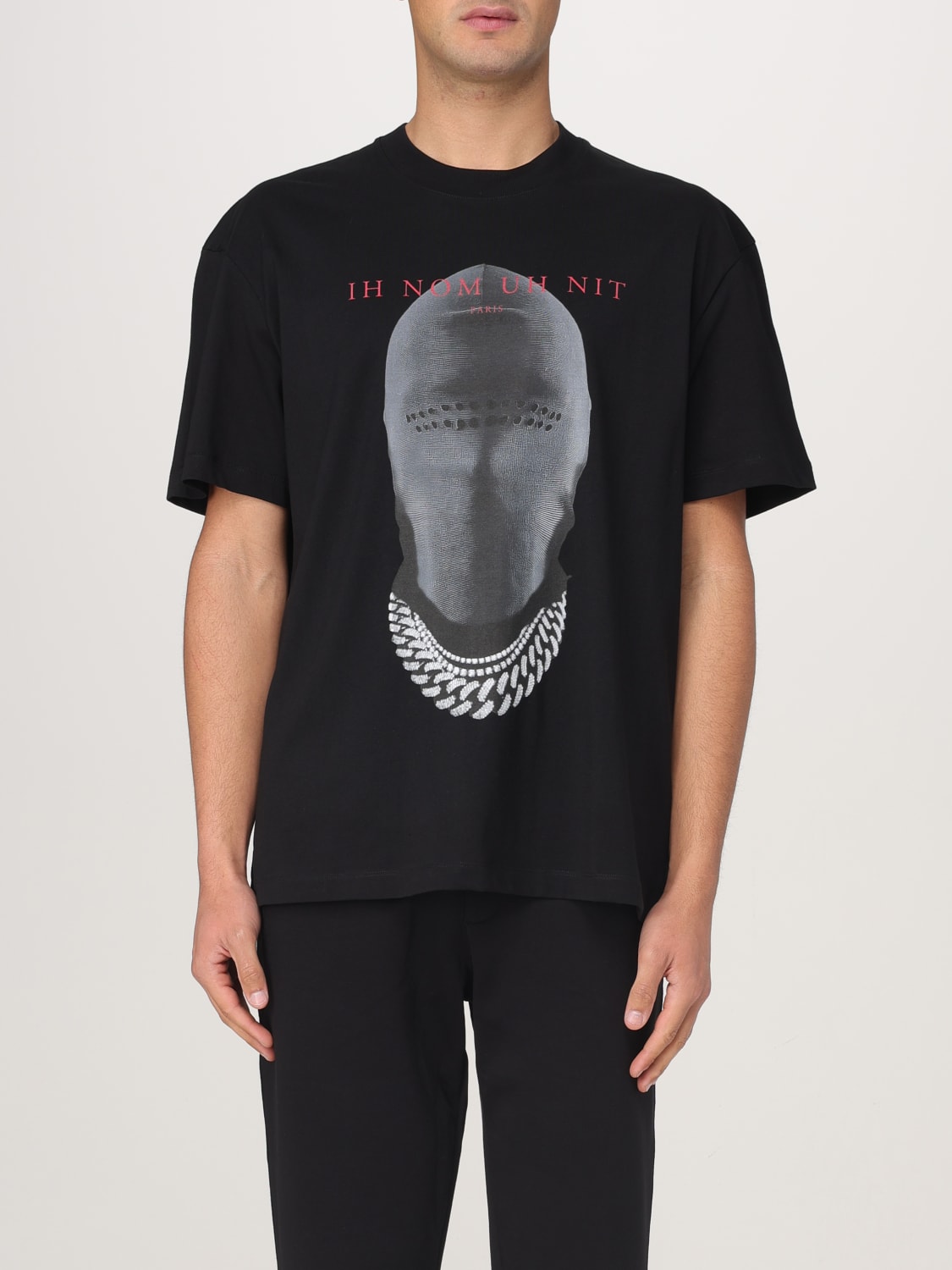 Tシャツ・カットソー IH NOM UH NIT Men T-shirt Black NUS25284 009 IH NOM UH NIT: T-shirt men - Black | Ih Nom Uh Nit t-shirt